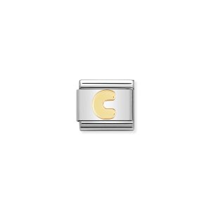NOMINATION CLASSIC LINK LETTER C IN 18K GOLD