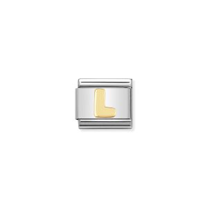 NOMINATION CLASSIC LINK LETTER L IN 18K GOLD
