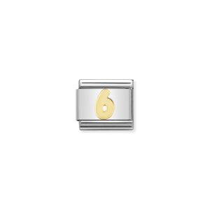NOMINATION CLASSIC LINK NUMBER 6 IN 18K GOLD