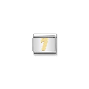NOMINATION CLASSIC LINK NUMBER 7 IN 18K GOLD