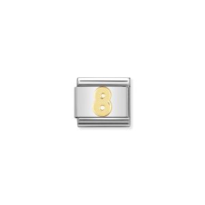 NOMINATION CLASSIC LINK NUMBER 8 IN 18K GOLD