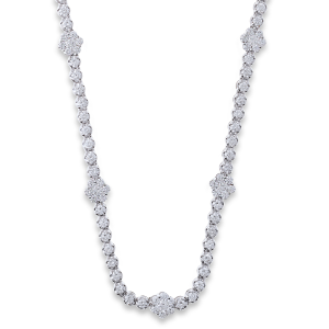 18ct White Gold Diamond Necklace
