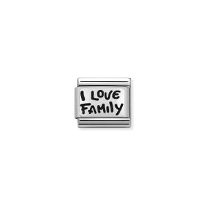 NOMINATION CLASSIC LINK SILVER I LOVE FAMILY