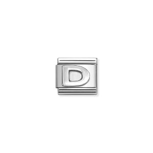 NOMINATION CLASSIC LINK LETTER D IN 925 SILVER