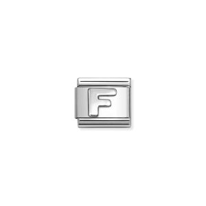 NOMINATION CLASSIC LINK LETTER F IN 925 SILVER