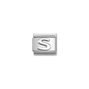 NOMINATION CLASSIC LINK LETTER S IN 925 SILVER