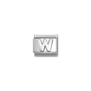 NOMINATION CLASSIC LINK LETTER W IN 925 SILVER