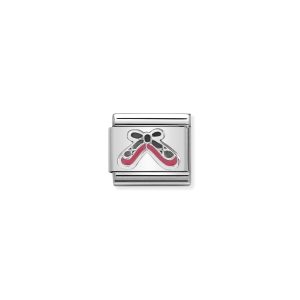 NOMINATION CLASSIC LINK BALLET SHOES IN ENAMEL & 925 SILVER