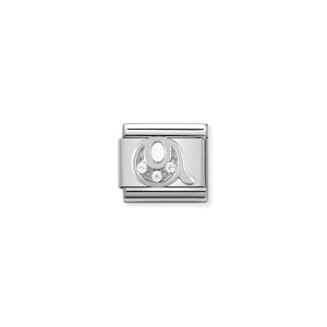 NOMINATION CLASSIC LINK LETTER Q WITH CZ IN 925 SILVER