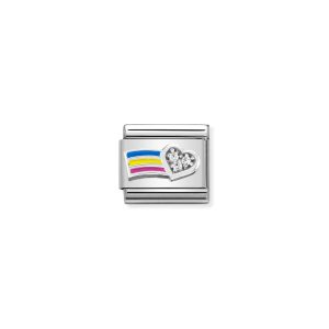 NOMINATION CLASSIC LINK SILVER RAINBOW