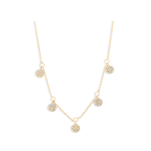 9ct Yellow Gold Necklace with Round Charms