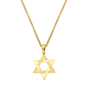 9ct Yellow Gold Star of David Pendant