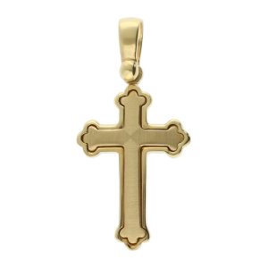 A 9ct Yellow Gold Traditional Cross Pendant