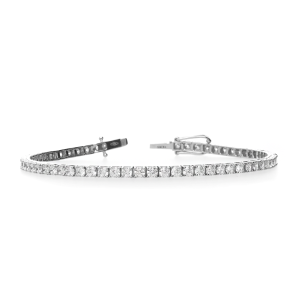 18ct White Gold Classic Tennis Bracelet