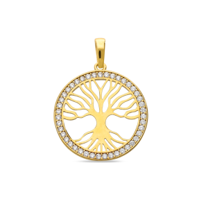 9ct Yellow Gold Tree of Life Pendant