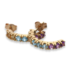 9ct Yellow Gold Tutti Frutti Earrings